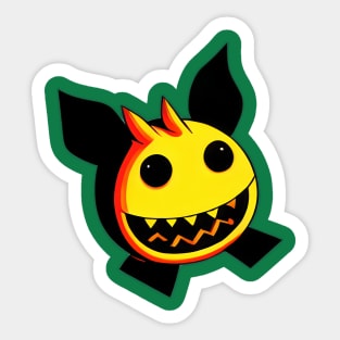 Yellow Little Monster Sticker